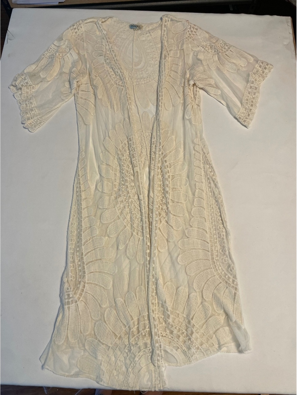Rebellion Again Cream Lace Dress Size Small
